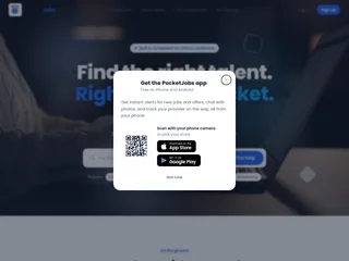 PocketJobs platform preview PocketJobs platform preview