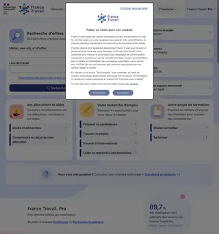France Travail platform preview