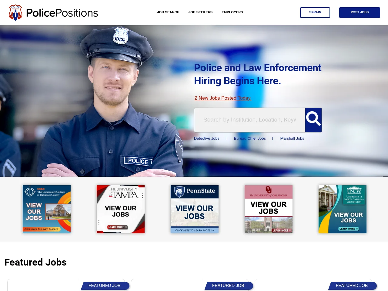 PolicePositions screenshot PolicePositions website screenshot