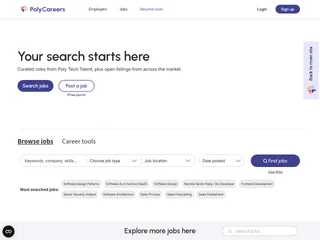 PolyCareers screenshot preview PolyCareers screenshot preview