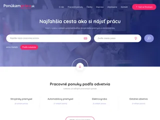 PonukamPracu platform preview
