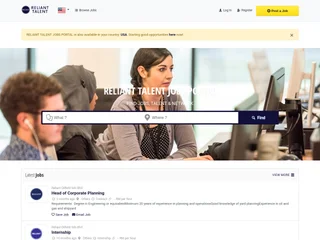 RELIANT TALENT JOBS PORTAL screenshot preview