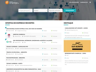 Portal Emprego platform preview Portal Emprego platform preview
