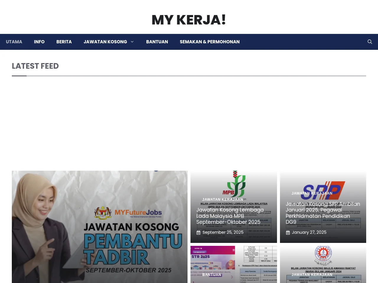 My Kerja! screenshot My Kerja! job board platform screenshot showing job search interface