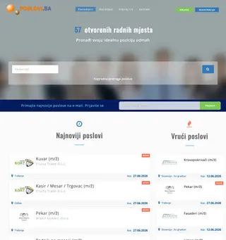 Poslovi.ba platform preview