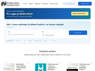 Poslovi Naissus platform preview