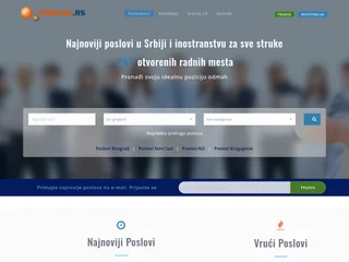 Poslovi.rs platform preview