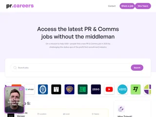 PR.careers screenshot preview