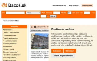 Bazoš.sk - Práca screenshot preview