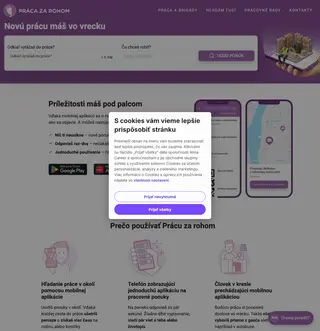Práca za rohom platform preview
