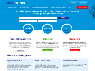 PraceBlizko.cz screenshot preview