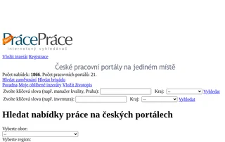 Práce-Práce.cz screenshot preview