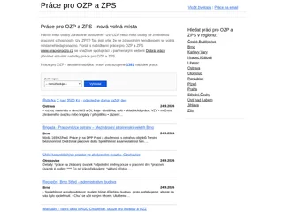 Práce pro OZP a ZPS screenshot preview Práce pro OZP a ZPS screenshot preview