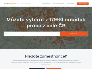 PracevRegionu.cz screenshot preview