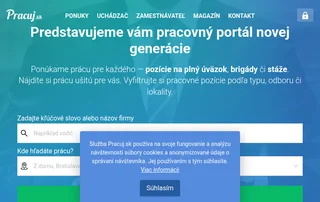 Pracuj.sk screenshot preview