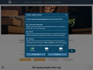 Praktik.dk platform preview Praktik.dk platform preview