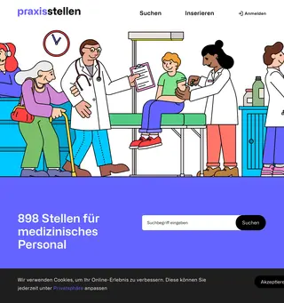 praxisstellen.ch platform preview