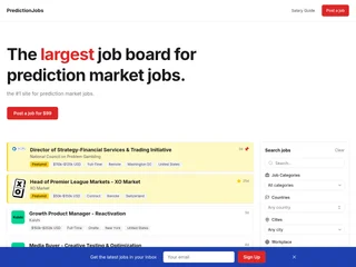PredictionJobs platform preview