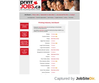Print Jobs Canada platform preview
