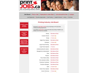 Print Jobs Canada platform preview Print Jobs Canada platform preview