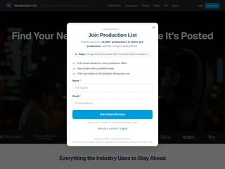 Production List platform preview