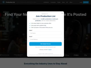 Production List screenshot preview Production List screenshot preview