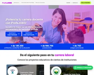 ProfeJOBS platform preview