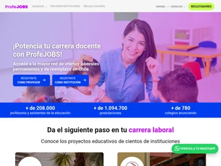 ProfeJOBS platform preview