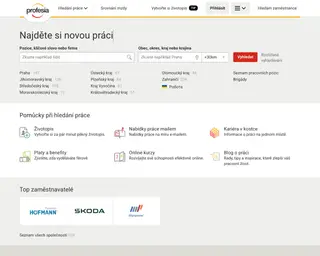 profesia.cz screenshot preview