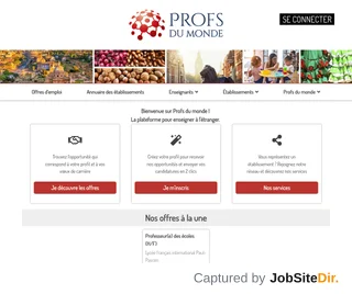 Profs du monde platform preview