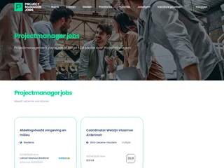 Projectmanagerjobs.be screenshot preview