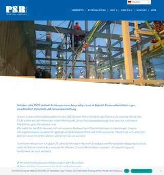 P.S.R. Personal + Service GmbH screenshot preview
