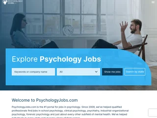 PsychologyJobs.com platform preview