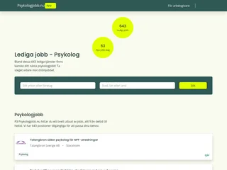 Psykologjobb.nu screenshot preview Psykologjobb.nu screenshot preview