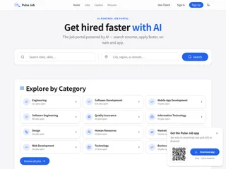 Pulse Job platform preview Pulse Job platform preview