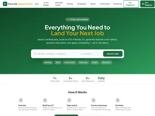 Pure Job Opportunities Kenya platform preview