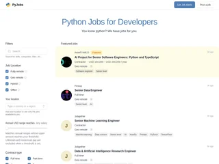 PyJobs platform preview PyJobs platform preview