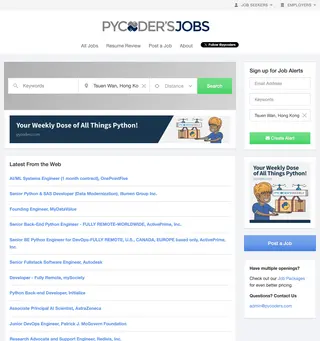 Python Jobs HQ platform preview