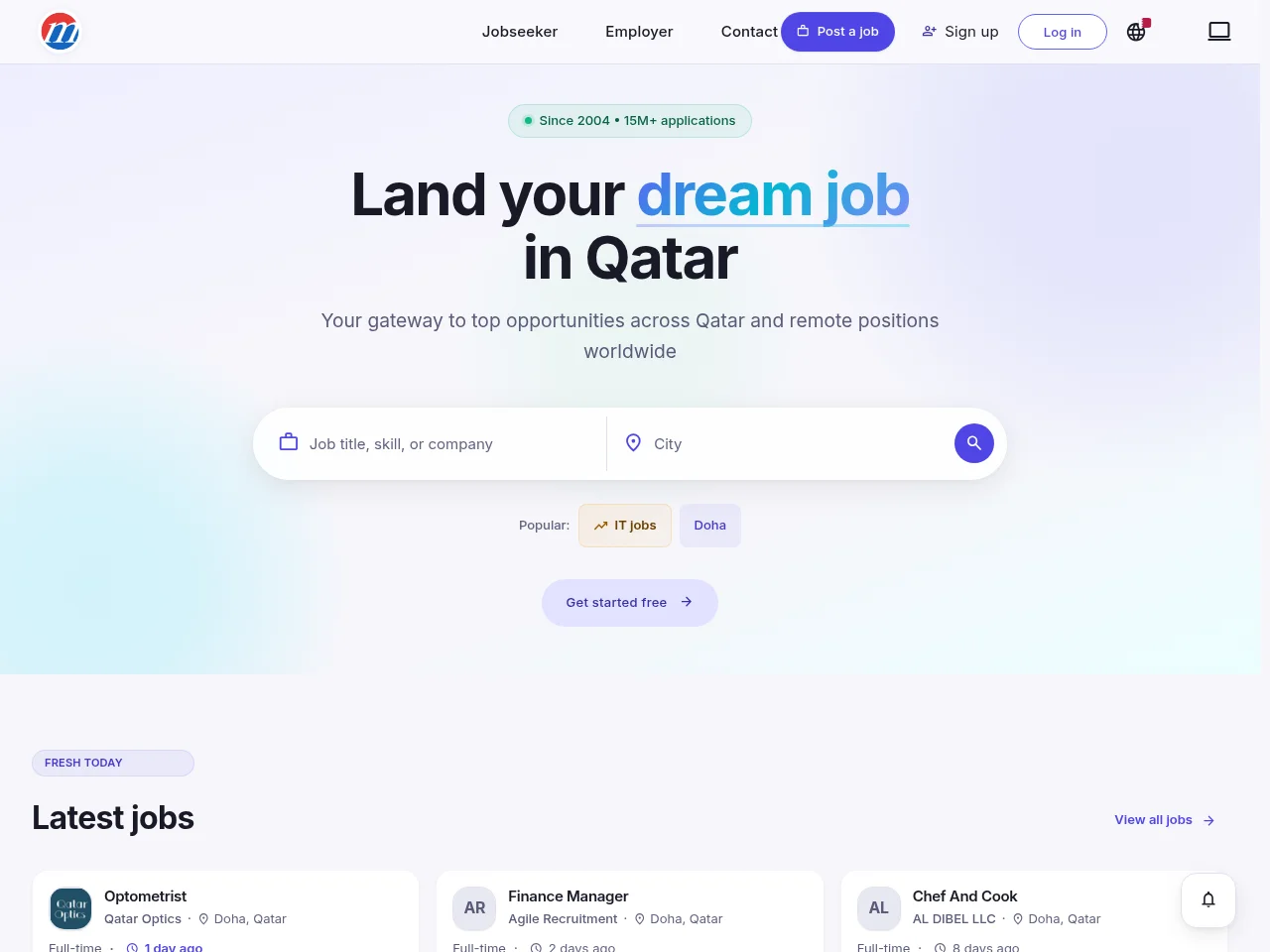 Mustakbil.com screenshot Mustakbil.com job board platform screenshot showing job search interface