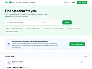 Bano Qabil Jobs platform preview