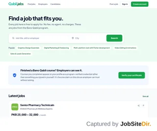 Bano Qabil Jobs platform preview