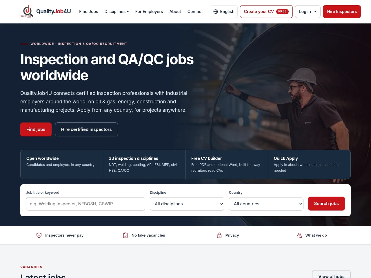 QualityJob4U screenshot QualityJob4U website screenshot