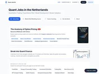 QuantJobs.nl platform preview