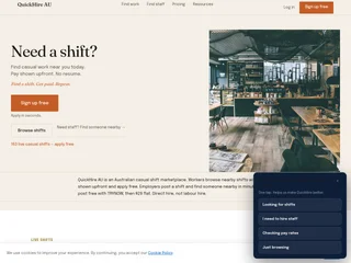 QuickHire AU platform preview