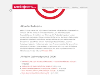 RADIOJOBS platform preview RADIOJOBS platform preview
