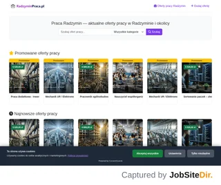 RadzyminPraca.pl platform preview