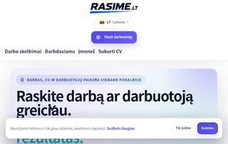 rasime.lt screenshot preview