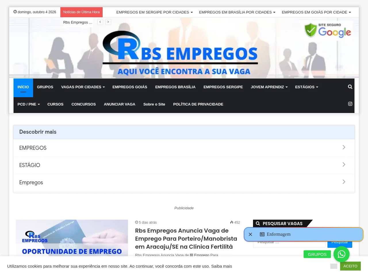 RBS EMPREGOS screenshot RBS EMPREGOS job board platform screenshot showing job search interface