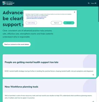 Royal College of Occupational Therapists Jobs Board platform preview
