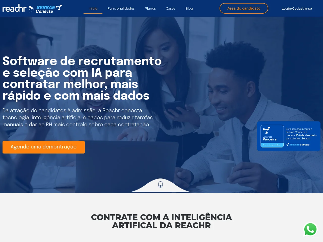 Reachr website screenshot